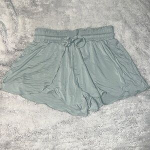 (S) Halara Light Green Flowy Shorts